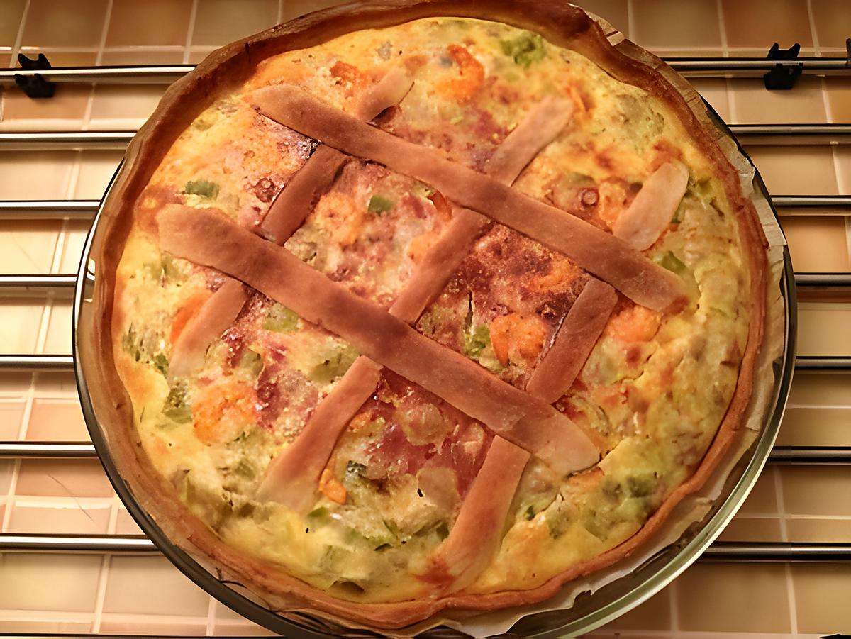 recette quiche aux poireaux et thon