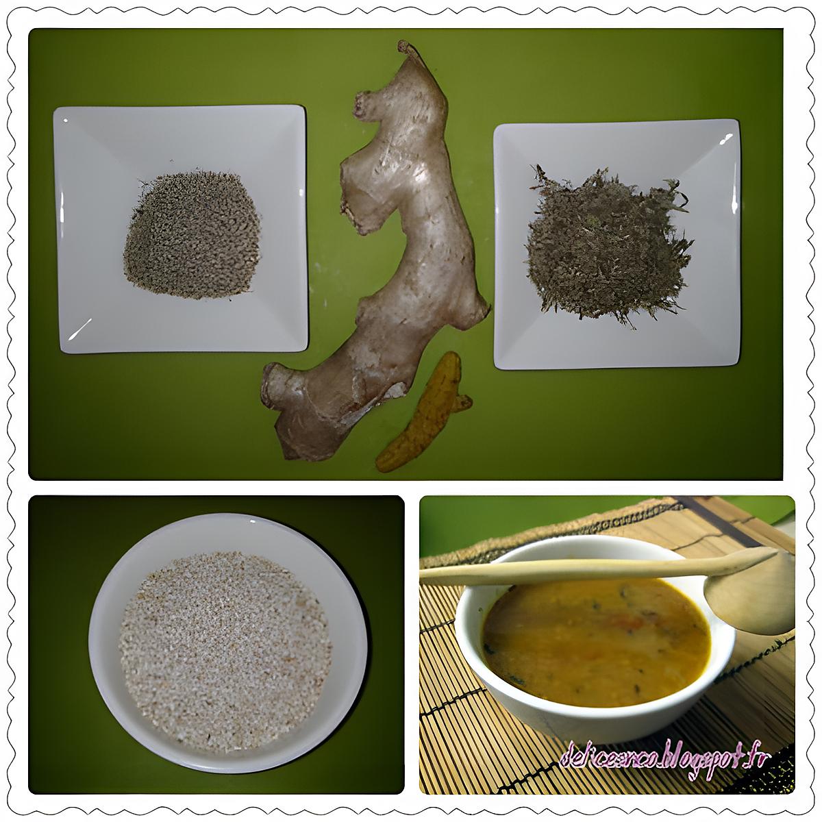 recette SOUPE AU THYM SAUVAGE TCHICHA BEZAATAR