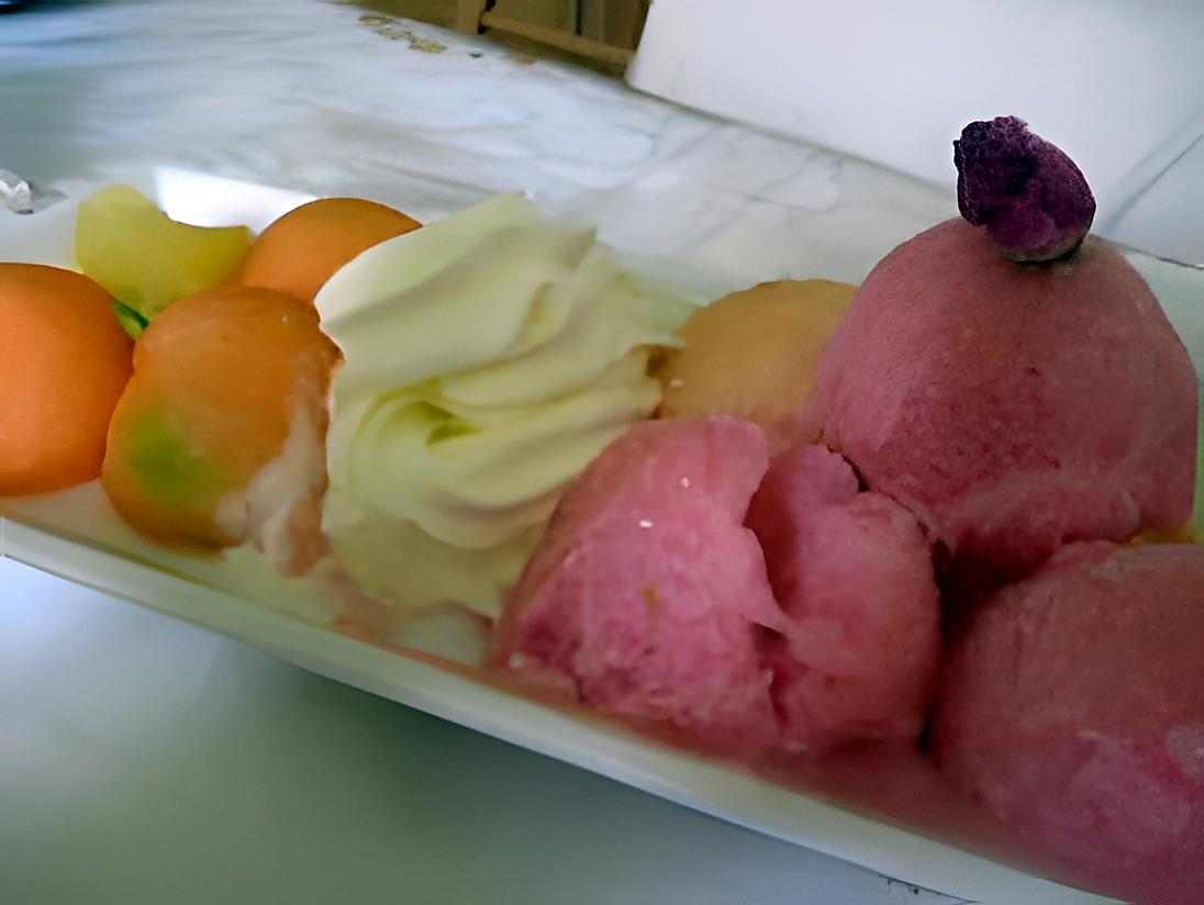 recette SORBET AUX LITCHIS ET A L'EAU DE ROSE