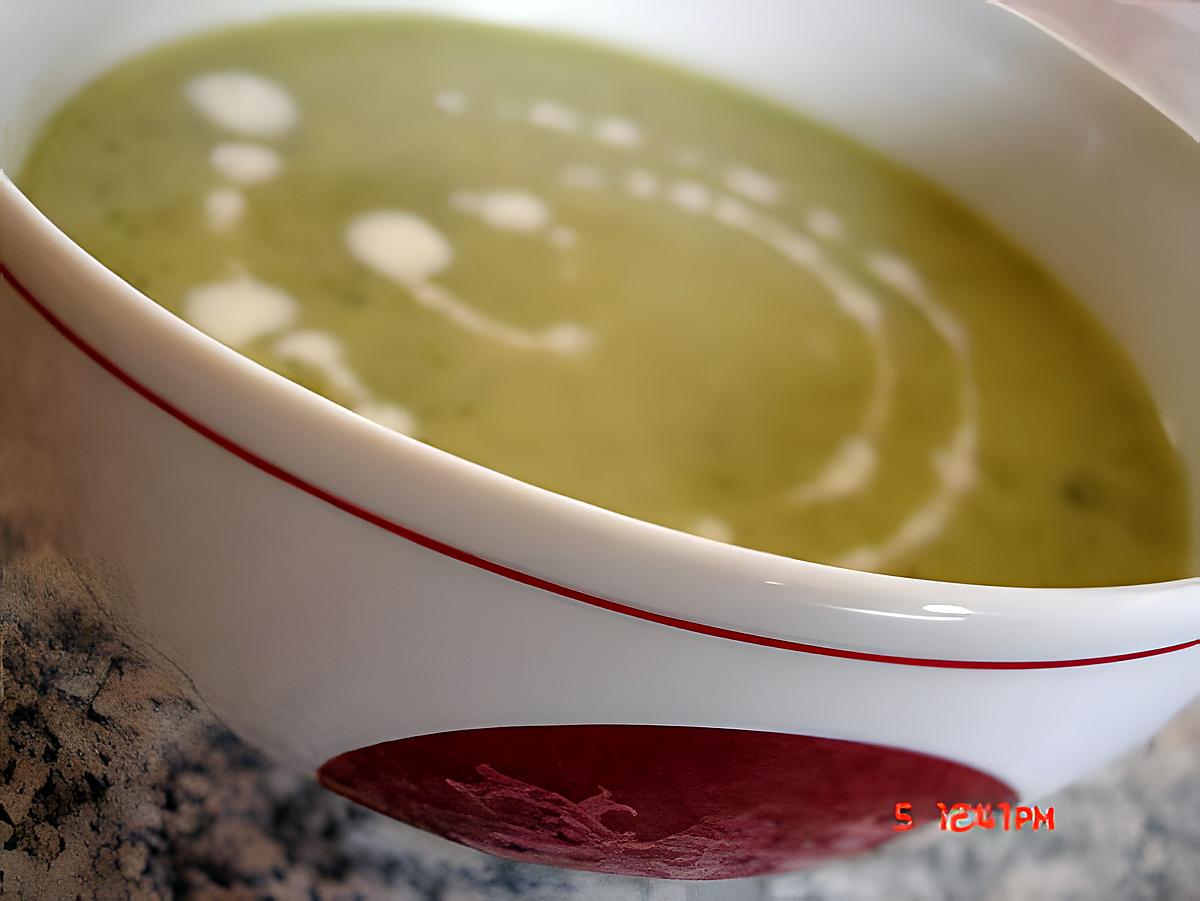 recette Velouté de courgettes au Basilic