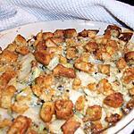 recette Crumble pommes de terre, poire et roquefort