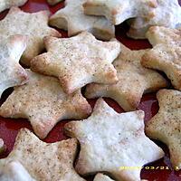 recette étoiles sablées à la cannelle