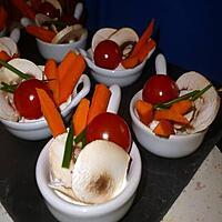 recette crudités apéritives