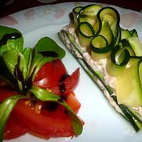 recette mille de feuille de courgettes et thon