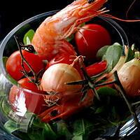recette Salade de crevettes au tomate whisky