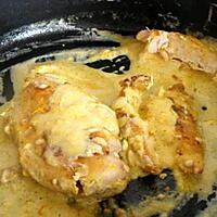 recette ESCALOPES DE POULET A LA CREME A L'ORANGE