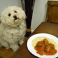 recette BOULETTES DE BOEUF SAUCE TOMATE-LEGUMES