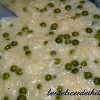 recette risotto au peits pois et parmesan