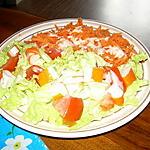 recette salade variée avec les carottes et laitue