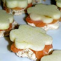 recette toast suamon fumé et pomme