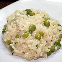 recette Risotto aux petit-pois frais