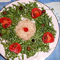 recette Salade de roquette aux crabes