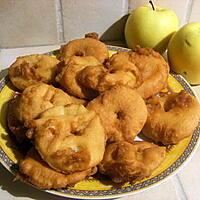 recette beignets aux pommes à la fleur d'oranger