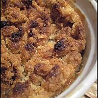 recette Crumble aux Pommes et Calvados