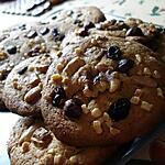 recette Cookies au chocolat blanc et fruits secs