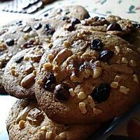 recette Cookies au chocolat blanc et fruits secs