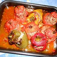 recette Tomates et poivrons farcis