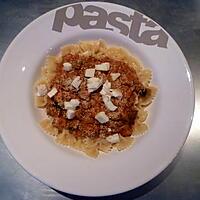 recette Farfalle alla parmigiana