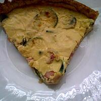 recette Quiche extra jambon/courgette/champignons