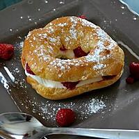 recette Choux chantilly framboises