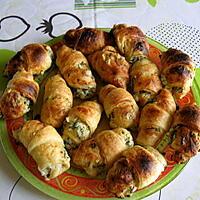 recette Petits croissants au chèvre