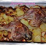 recette Cuisses de canard sur lit de pomme de terre