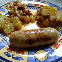 recette méli mélo avec boudin blanc