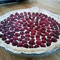 recette Tarte Framboise et Ganache Chocolat Blanc - Framboise