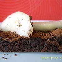 recette gâteau allégé au cacao et aux poires
