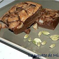 recette Fondant au chocolat, poire et cardamome