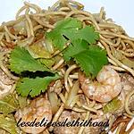 recette nouilles chinoises au poulet et crevettes