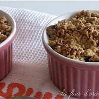 recette crumble pommes et noisettes