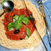 recette Spaghetti sauce tomate au thon