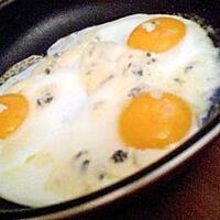 recette Oeufs sur le plat au roquefort