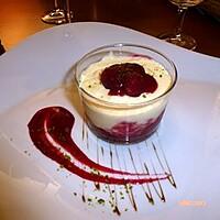 recette TIRAMISU AU FROMAGE BLANC DE CHEVRE ET SON COULIS DE FRUITS ROUGES