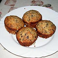 recette Muffins aux poires et pépites de chocolat