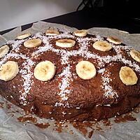 recette gateau banane nutella coco