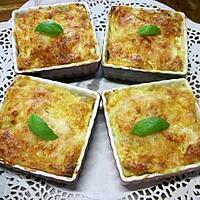 recette Clafoutis aux petits légumes et crevettes, basilic.