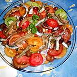 recette Salade de tomates anciennes aux anchois