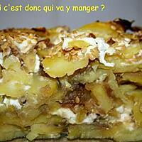 recette Gratin de pommes de terre au confit d'oignons sans gluten