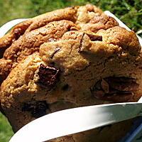 recette Cookies aux noix de pécan et aux pépites trois chocolats