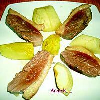 recette Magret de canard aux pommes