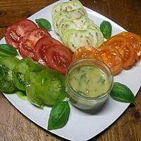 recette Assiette fraîcheur de tomates.