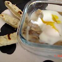 recette Oeufs cocotte aux champignons