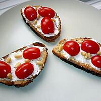 recette Crostini aux tomates cerises