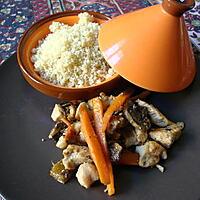 recette carottes POULET champignons  EXOTIQUE