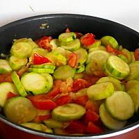 recette POELEE TOMATES COURGETTES