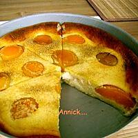 recette clafoutis de semoule aux pêches