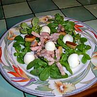recette salade  campagnarde aux oeufs mollets