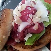 recette Burger au carpaccio de boeuf